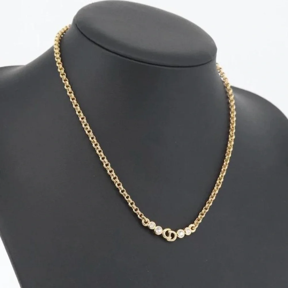 CHRISTIAN DIOR CRYSTAL NECKLACE - Picture 3 of 12